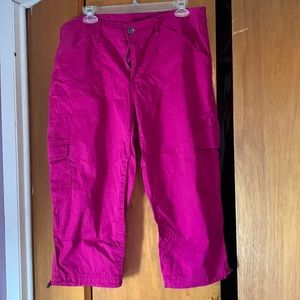 Utility capri pants
